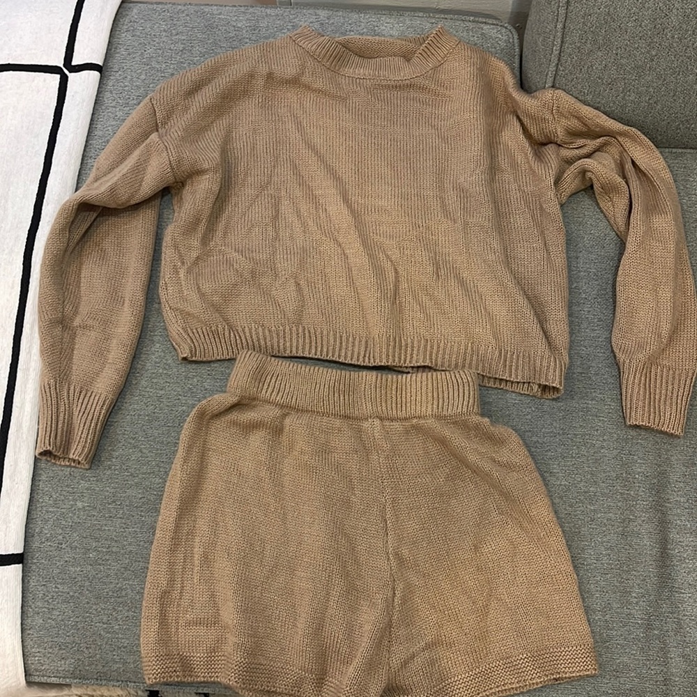 Never worn camel set